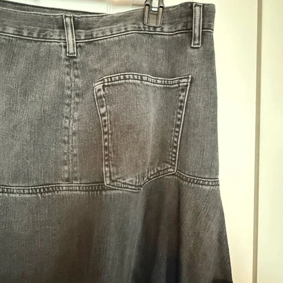 Topshop Charcoal Asymmetrical Skirt - Picture 4 of 5